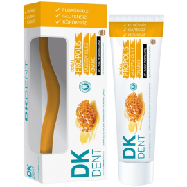 DK Dent Doğal Propolis Florürsüz Diş Macnu 75ml - Diş Fırçası Hediye - DK Dent