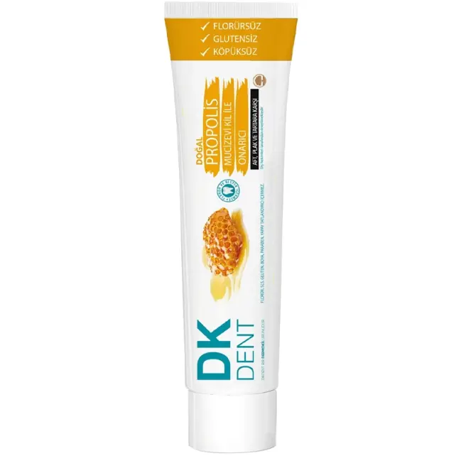 DK Dent Doğal Propolis Florürsüz Diş Macunu 75ml - Diş Fırçası Hediye - 2