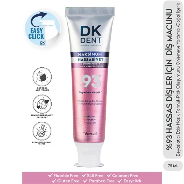 DK Dent Maksimum - Hassasiyet Diş Macunu 75ml - 2