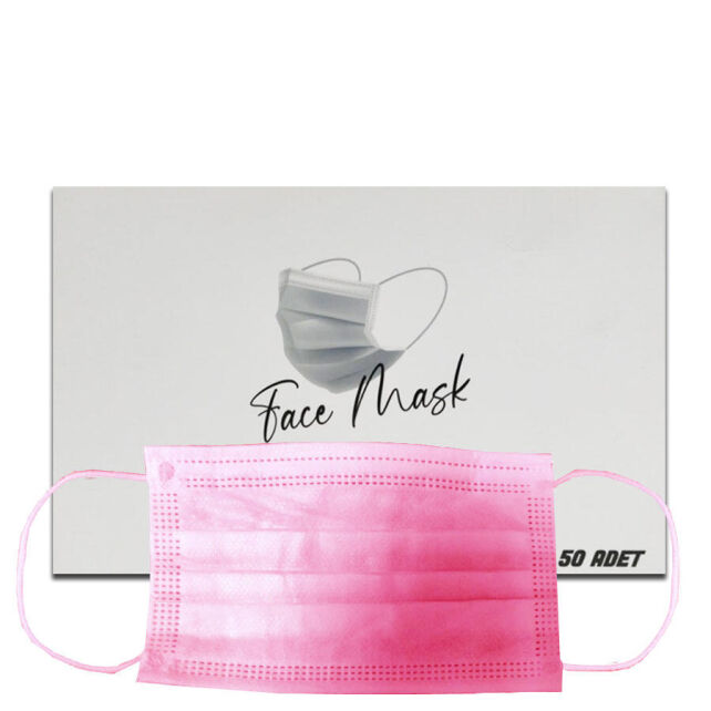 Doctor Team Face Mask - Yüz Ağız Maskesi Pembe 50 adet Doctor Team Face Mask - Yüz Ağız Maskesi Pembe 50 adet