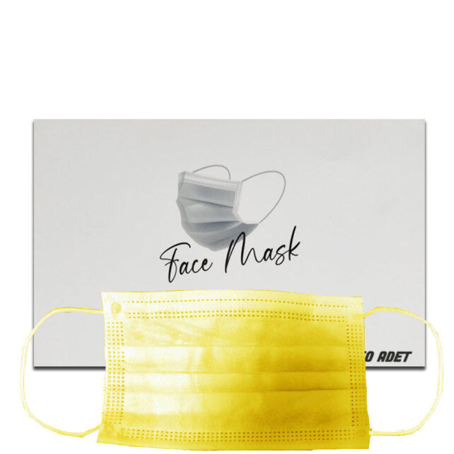 Doctor Team Face Mask - Yüz Ağız Maskesi Sarı 50 Adet Doctor Team Face Mask - Yüz Ağız Maskesi Sarı 50 Adet