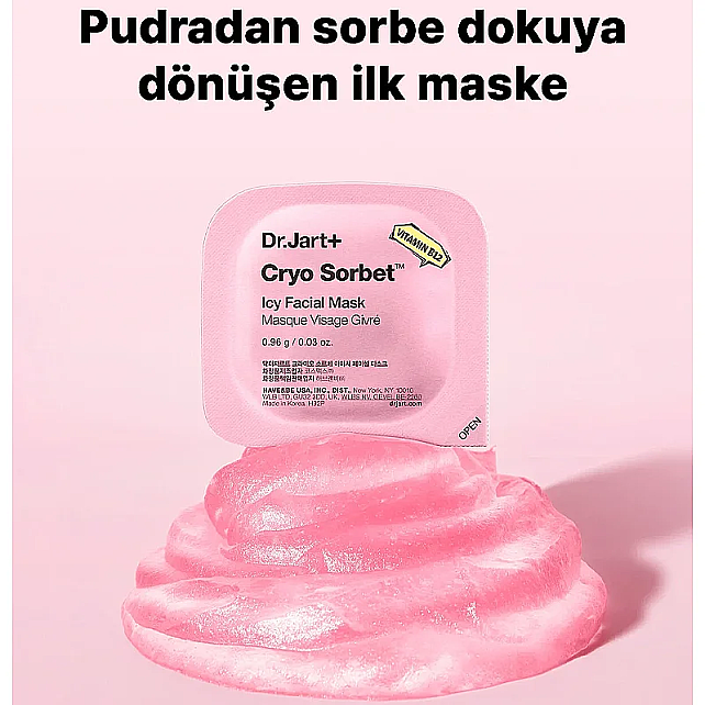 Dr.Jart+ Cryo Sorbet Icy Facial Mask - Nemlendirici Yüz Maskesi 4x0,96gr - 9