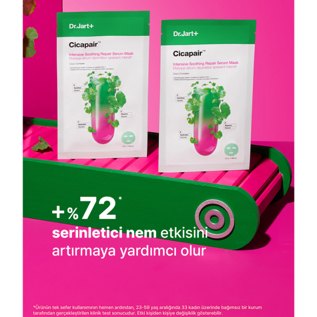 Dr.Jart+ Cicapair Intensive Soothing Repair Serum Mask - Yoğun Yatıştırıcı Serum Maske 25g - 4