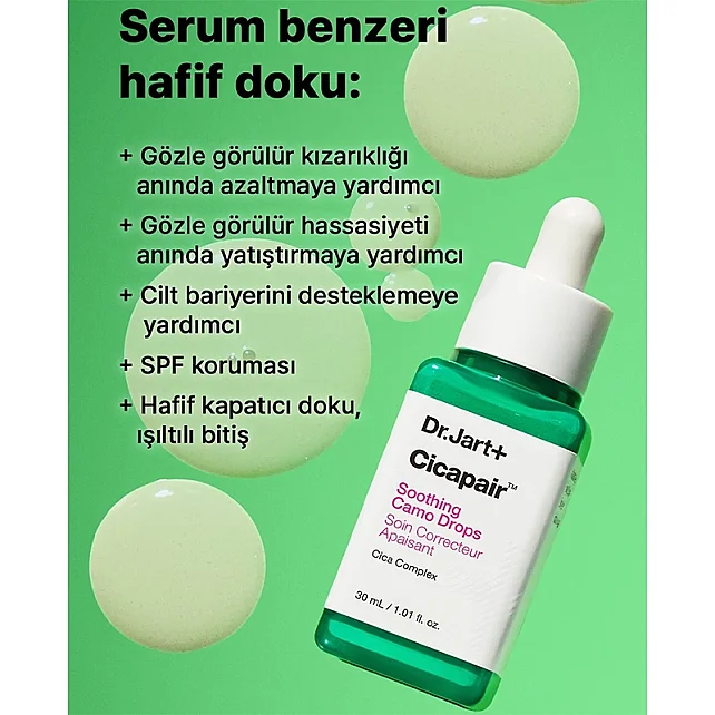 Dr.Jart+ Cicapair Soothing Camo Drops SPF 20 - Kızarıklık Karşıtı Renk Eşitleyici Serum 30ml - 5