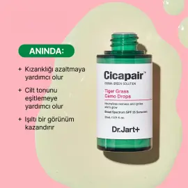 Dr.Jart+ Cicapair Tiger Grass Camo Drops SPF 35 - Yatıştırıcı Etkili Solüsyon 30ml - 6