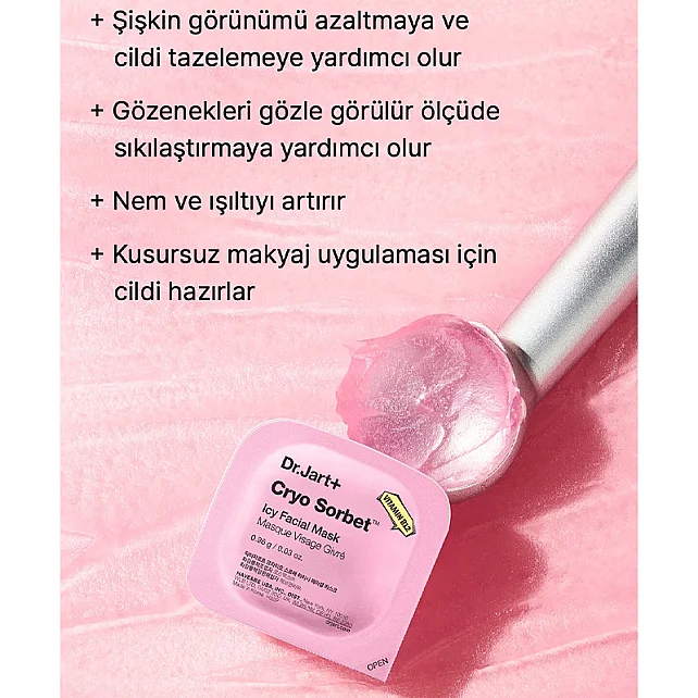 Dr.Jart+ Cryo Sorbet Icy Facial Mask - Nemlendirici Yüz Maskesi 4x0,96g - 5