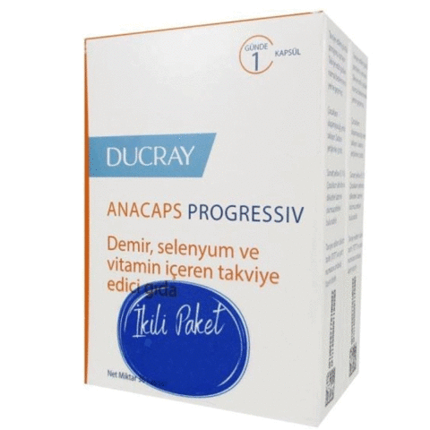 Ducray Anacaps Progressiv - Takviye Edici Gıda 30 Kapsül İkili Paket Ducray Anacaps Progressiv - Takviye Edici Gıda 30 Kapsül İkili Paket