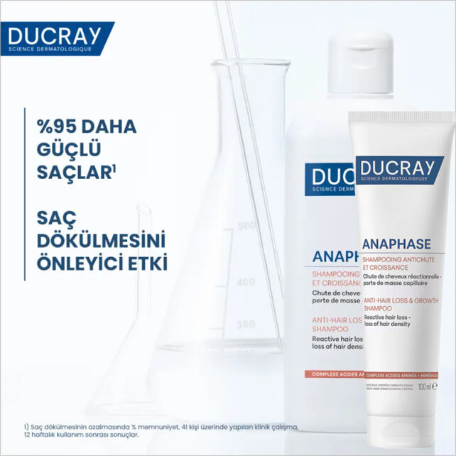 Ducray Anaphase Anti Hair Loss Growth Shampoo - Saç Dökülmesine Karşı Bakım Şampuanı 100ml - 3