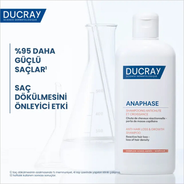 Ducray Anaphase Anti Hair Loss Growth Shampoo - Saç Dökülmesine Karşı Bakım Şampuanı 400ml - 3