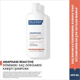 Ducray Anaphase Anti Hair Loss Growth Shampoo - Saç Dökülmesine Karşı Bakım Şampuanı 400ml - 4
