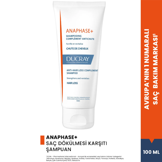 Ducray Anaphase Anti Hair Loss Shampoo - Saç Dökülmesine Karşı Şampuan 100ml - 2