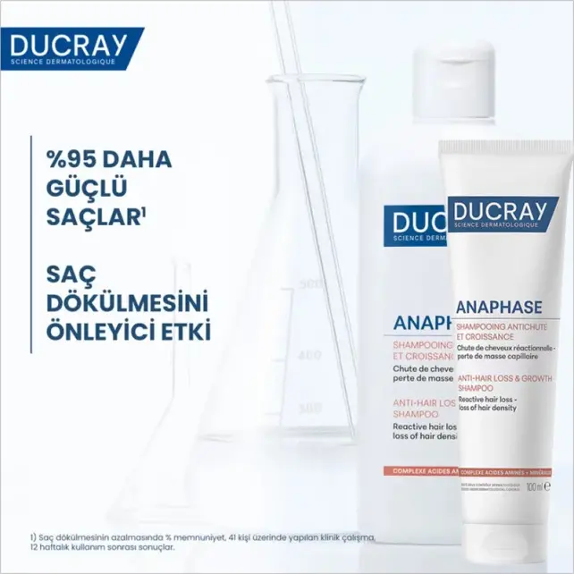 Ducray Anaphase Anti Hair Loss Growth Shampoo - Saç Dökülmesine Karşı Bakım Şampuanı 100ml - 3