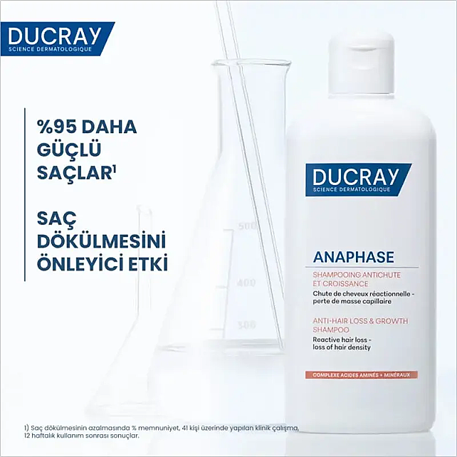 Ducray Anaphase Anti Hair Loss Growth Shampoo - Saç Dökülmesine Karşı Bakım Şampuanı 400ml - 3