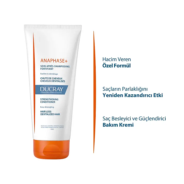 Ducray Anaphase Hair Loss Conditioner - Saç Dökülmesine Karşı Bakım Kremi 200ml - 2
