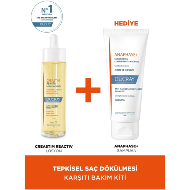 Ducray Anaphase - Tepkisel Saç Dökülmesine Karşı Set - 2