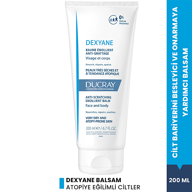 Ducray Anti Scratching Emollient Balm - Atopi Eğilimli Ciltler İçin Nemlendirici Balsam 200ml - 2