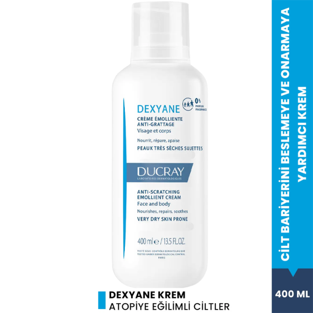 Ducray Anti Scratching Emollient Cream - Atopi Eğilimli Ciltler İçin Nemlendirici Krem 400ml - 2
