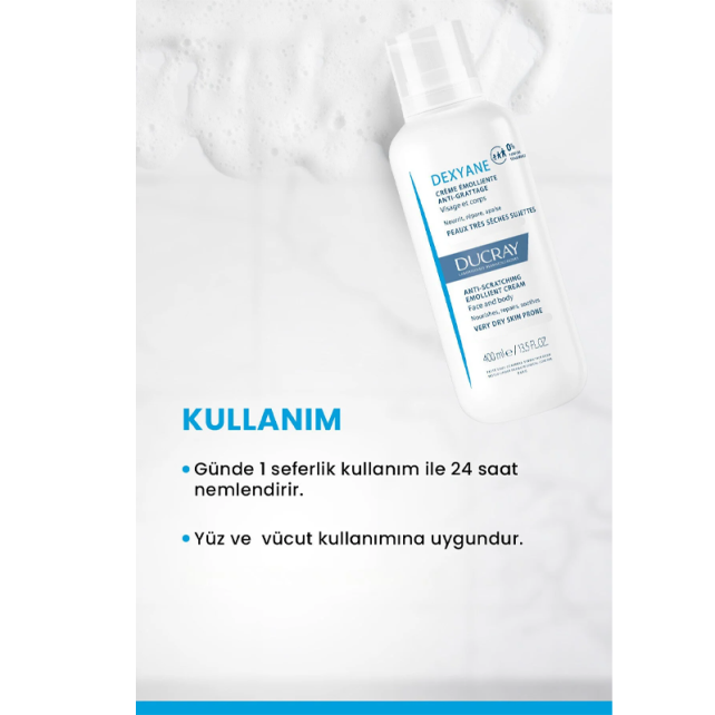 Ducray Anti Scratching Emollient Cream - Atopi Eğilimli Ciltler İçin Nemlendirici Krem 400ml - 4