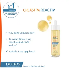 Ducray Creastim Reactiv Lotion - Saç Dökülmesine Karşı Losyon 60ml - 3