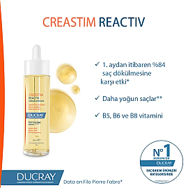 Ducray Creastim Reactiv Lotion - Saç Dökülmesine Karşı Losyon 60ml - 5