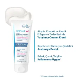 Ducray Dexyane Med Cream - Atopi Eğilimli Ciltler İçin Yatıştırıcı Etkili Bakım Kremi 100ml - 2