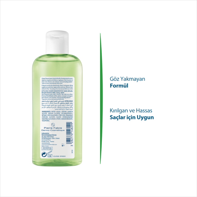 Ducray Extra Doux Shampoo - Günlük Yıkama Şampuanı 400ml - 4