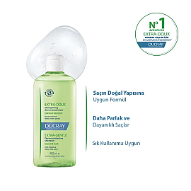 Ducray Extra Doux Shampoo - Günlük Yıkama Şampuanı 400ml - 3