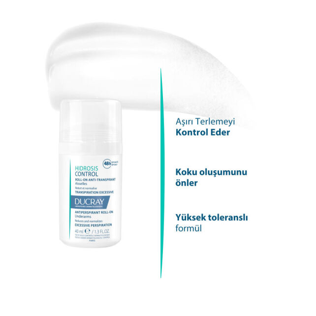 Ducray Hidrosis Control Anti Transpirant - Roll On Deodorant 40ml - 2
