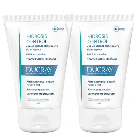 Ducray Hidrosis Control Creme Anti-Transpirante 2x50 ml Ducray Hidrosis Control Creme Anti-Transpirante 2x50 ml