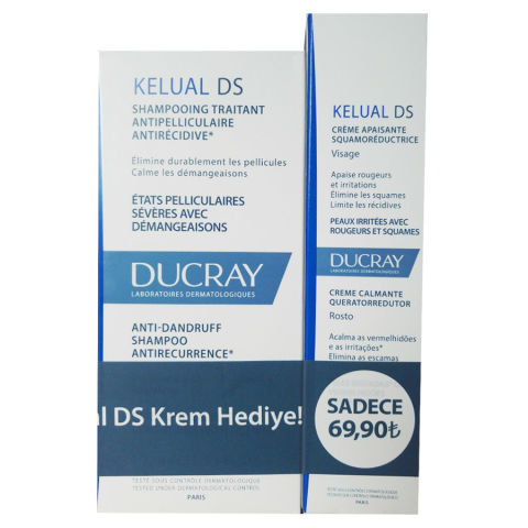 Ducray Kelual DS Anti Danruff Shampo 100ml&Kelual DS Cream 40ml Hediye Ducray Kelual DS Anti Danruff Shampo 100ml&Kelual DS Cream 40ml Hediye
