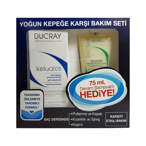 Ducray Kelual DS Shampoo 100ml - Elution Şampuan 75ml Hediyeli Ducray Kelual DS Shampoo 100ml - Elution Şampuan 75ml Hediyeli