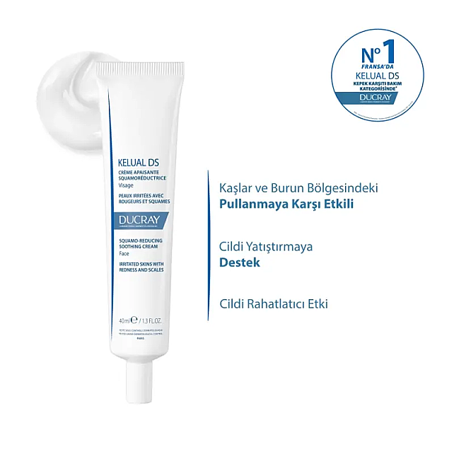 Ducray Kelual DS Soothing Cream - Cilt Pullanmalarına Karşı Yatıştırıcı Etkili Krem 40ml - 2
