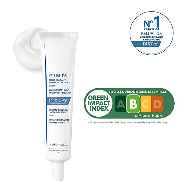 Ducray Kelual DS Soothing Cream - Cilt Pullanmalarına Karşı Yatıştırıcı Etkili Krem 40ml - 3
