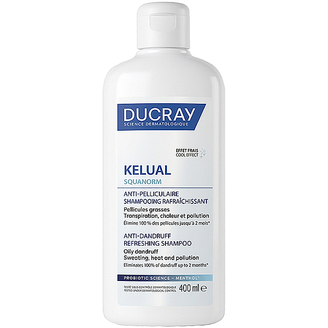 Ducray Kelual Squanorm - Ferahlatıcı Kepek Karşıtı Saç Bakım Şampuanı 400ml - 1
