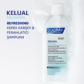 Ducray Kelual Squanorm - Ferahlatıcı Kepek Karşıtı Saç Bakım Şampuanı 400ml - 2