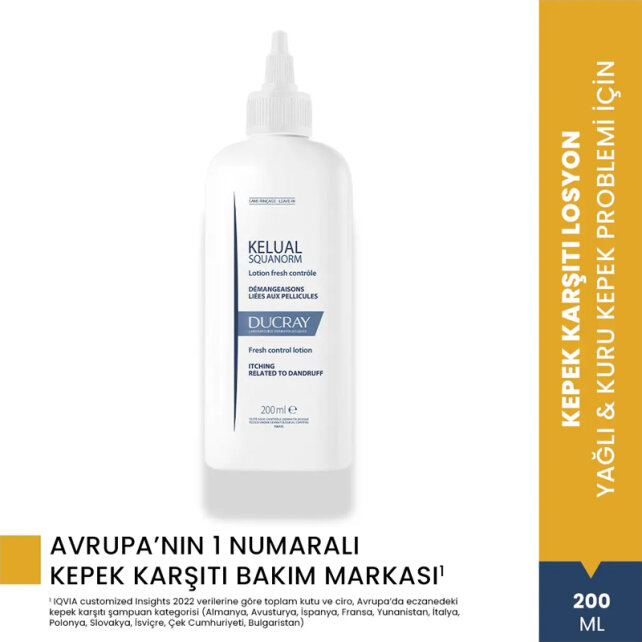 Ducray Kelual Squanorm Fresh Control Lotion - Kepek Karşıtı Losyon 200ml - 4