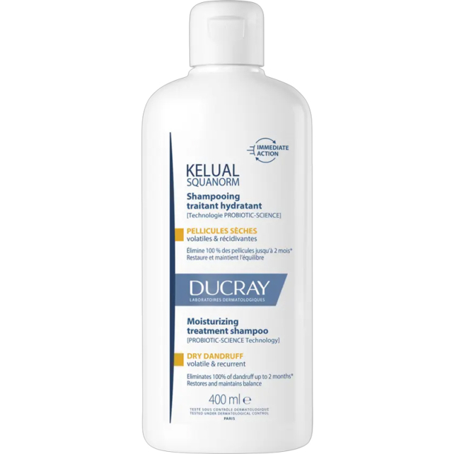 Ducray Kelual Squanorm Moisturizing Treatment Shampoo - Kepek Karşıtı Bakım Şampuanı 400ml - 1