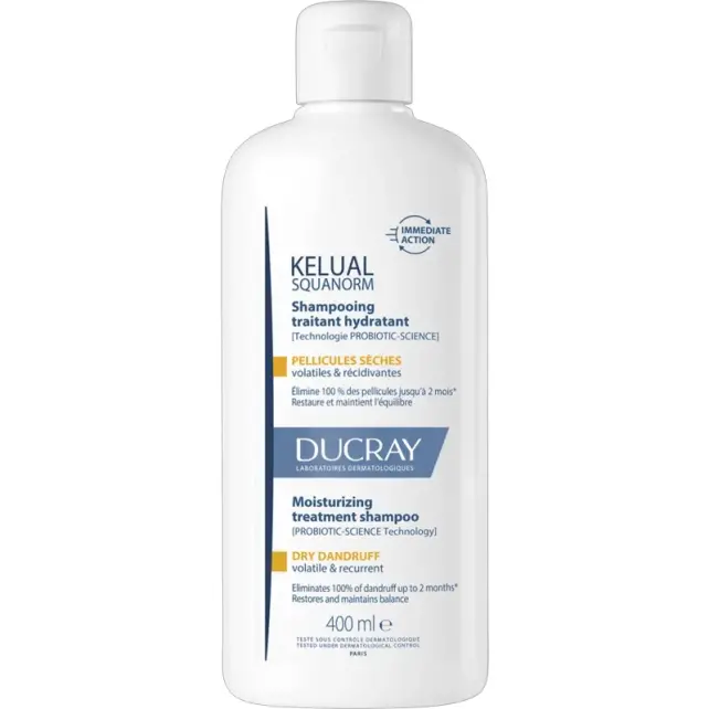 Ducray Kelual Squanorm Moisturizing Treatment Shampoo - Kepek Karşıtı Bakım Şampuanı 400ml - 1