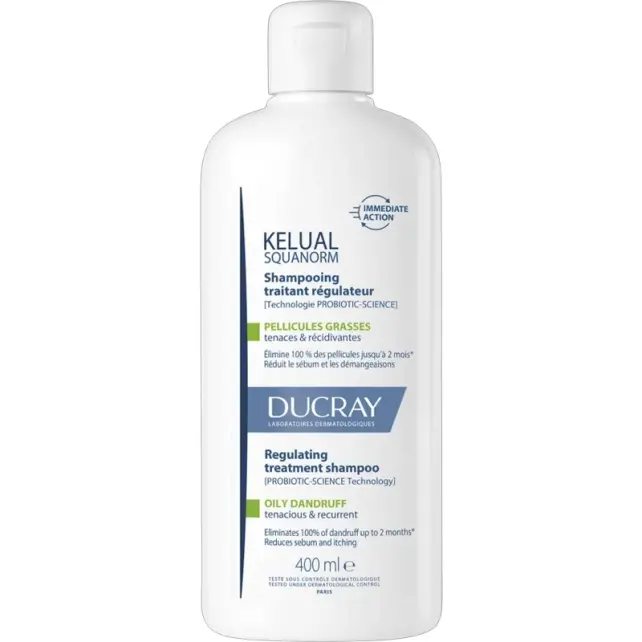 Ducray Kelual Squanorm Regulating Treament Shampoo - Kepek Karşıtı Bakım Şampuanı 400ml - 1