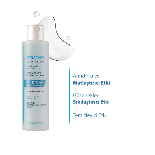 Ducray Keracnyl Purifying Lotion - Yağlı ve Akne Eğilimli Ciltler İçin Tonik 200ml - 2