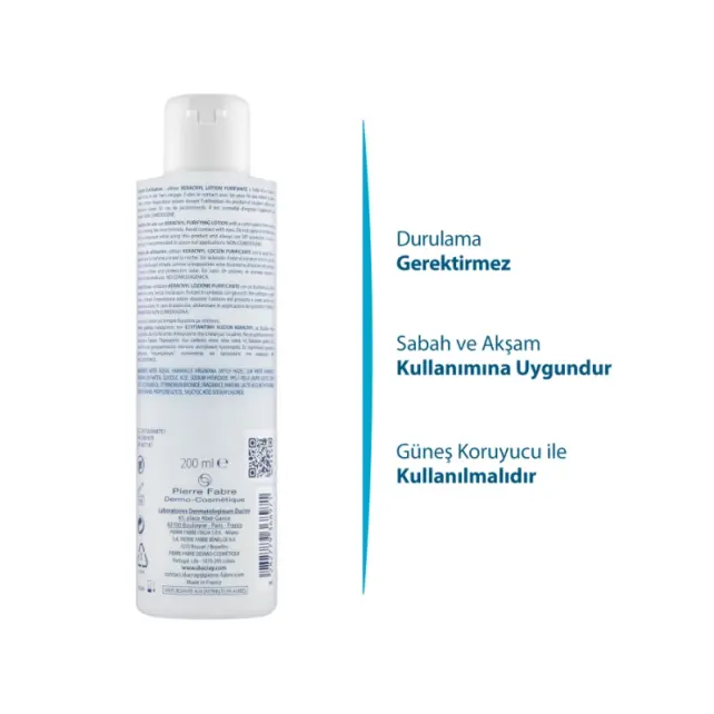 Ducray Keracnyl Purifying Lotion - Yağlı ve Akne Eğilimli Ciltler İçin Tonik 200ml - 3