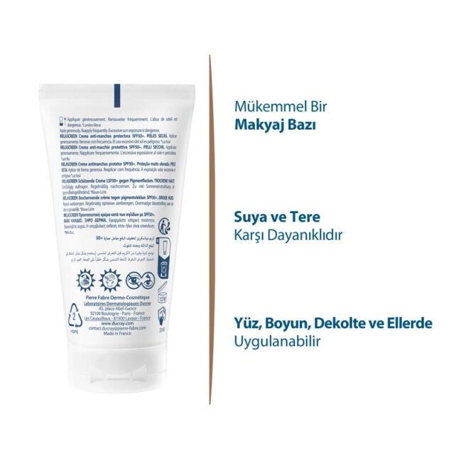 Ducray Melascreen UV Cream SPF 50+ Leke Karşıtı Güneş Koruyucu 50ml - 3