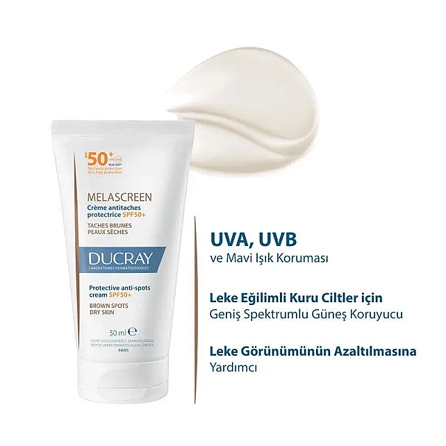 Ducray Melascreen UV Cream SPF 50+ Leke Karşıtı Güneş Koruyucu 50ml - 2