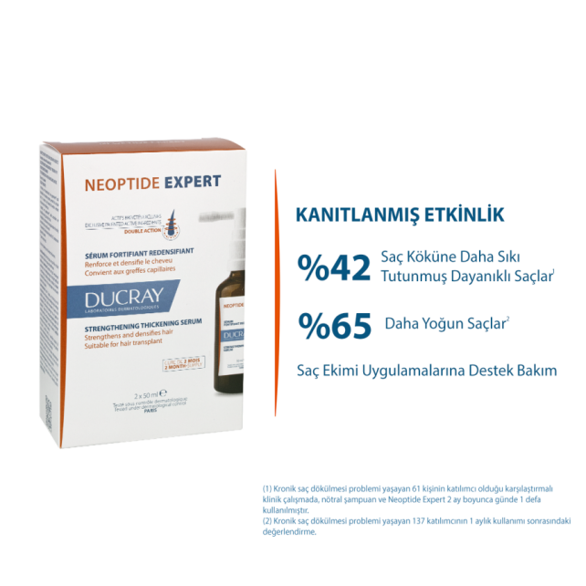 Ducray Neoptide Expert Hair Loss - Saç Dökülmesine Karşı Serum 2x50ml - 4