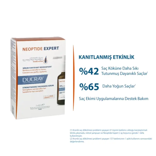 Ducray Neoptide Expert Hair Loss - Saç Dökülmesine Karşı Serum 2x50ml - 4