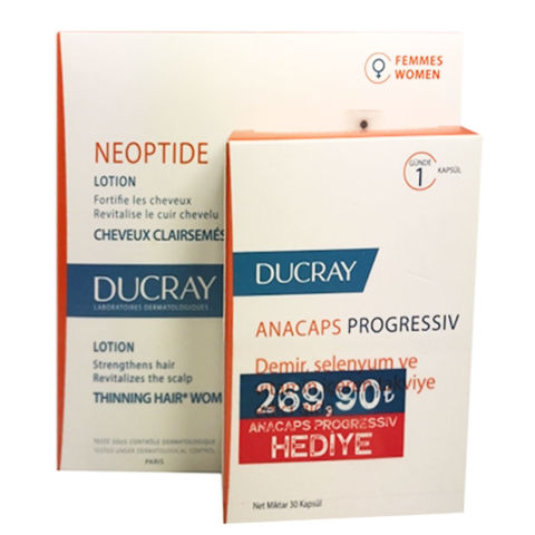 Ducray Neoptide Losyon 3 x 30ml & Anacaps Progressiv 30 Kapsül Hediye Ducray Neoptide Losyon 3 x 30ml & Anacaps Progressiv 30 Kapsül Hediye