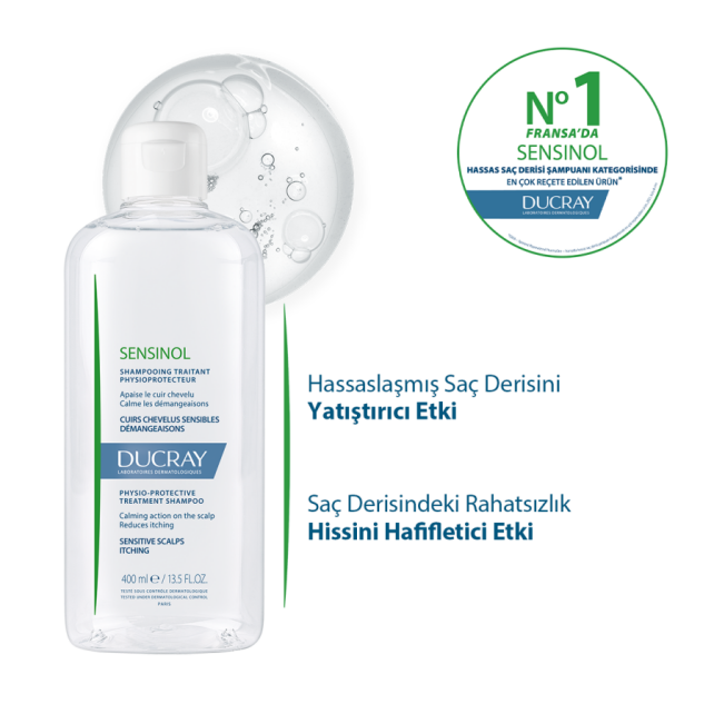 Ducray Sensinol Treatment Shampoo - Saç Bakım Şampuanı 400ml - 3