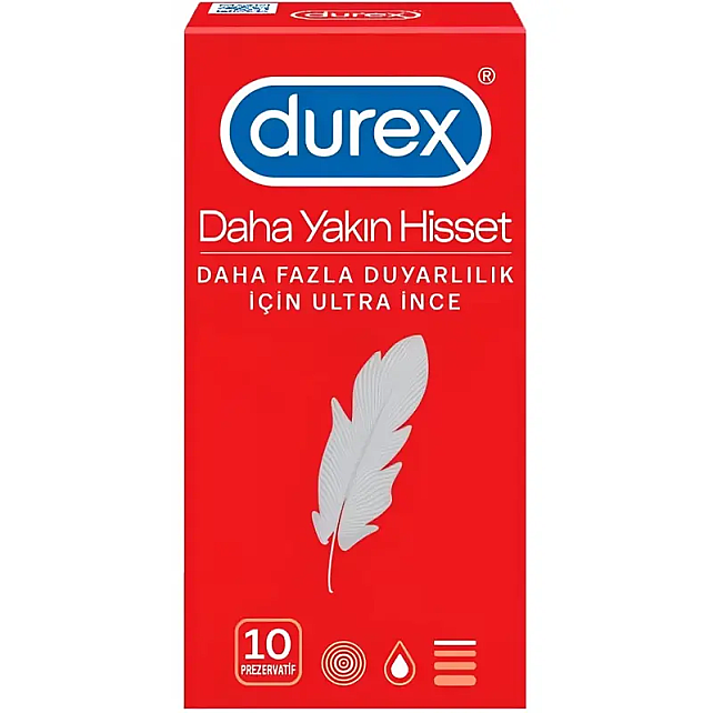 Durex Daha Yakın Hisset 10'lu Prezervatif - 1