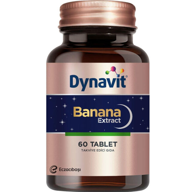 Dynavit Banana Extract - Takviye Edici Gıda 60 Tablet Dynavit Banana Extract - Takviye Edici Gıda 60 Tablet