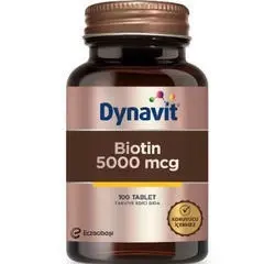 Dynavit Biotin Takviye Edici Gıda 5000mcg/ 100 Tablet - 2